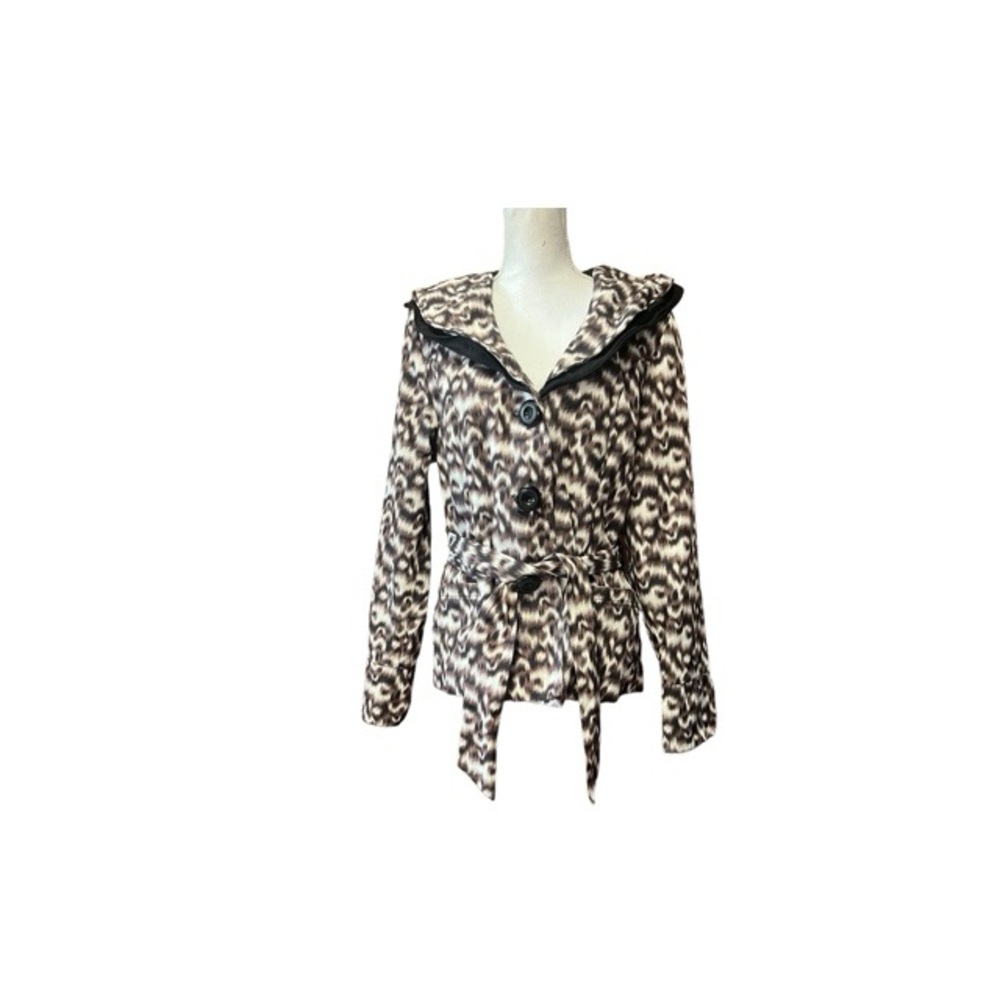 Luii animal print belted jacket